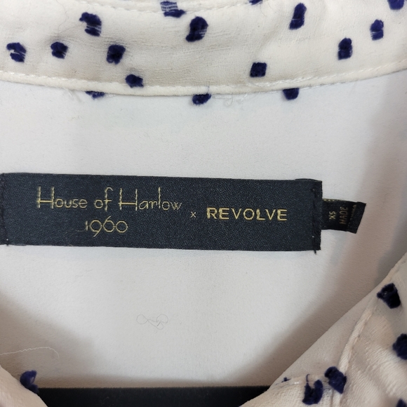 House of harlow polka dot blouse - Picture 6 of 7
